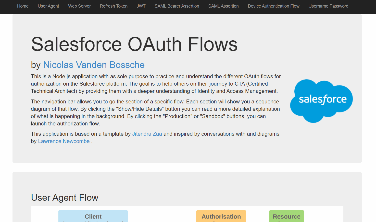 Salesforce OAuth app