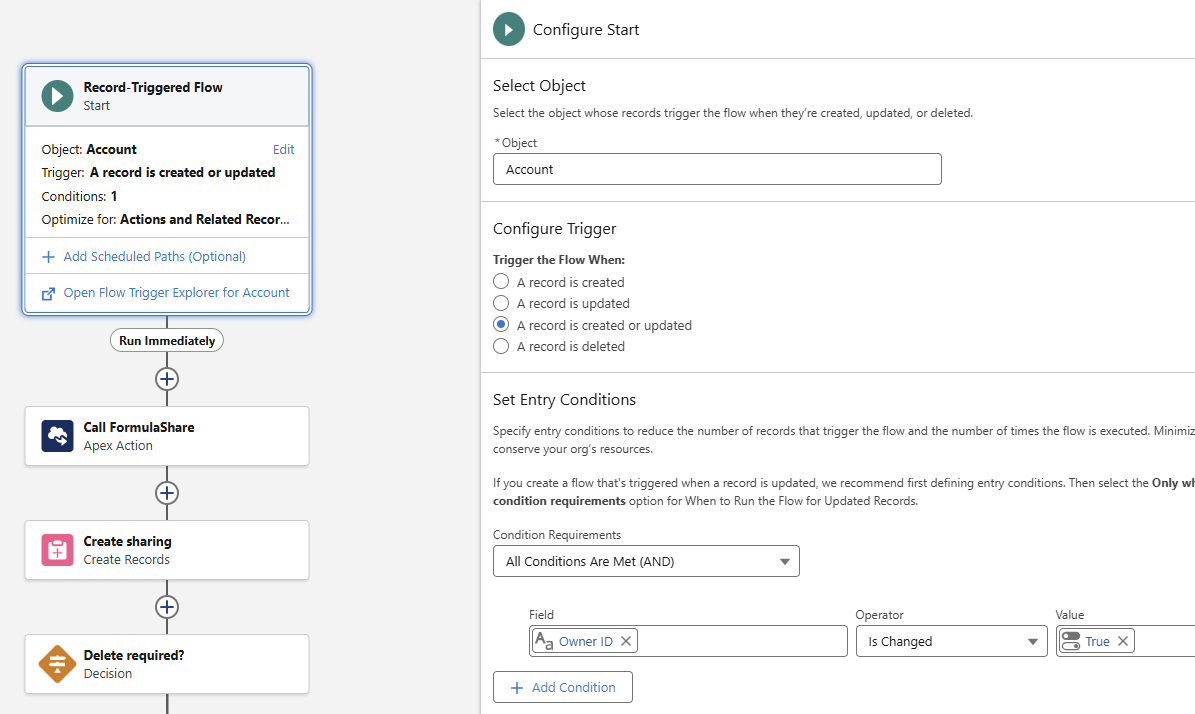 Screenshot showing owner id change